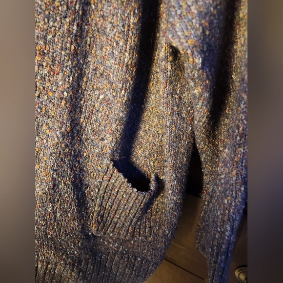 Terra & Sky, Long Open Purple Cardigan. - Picture 2 of 5